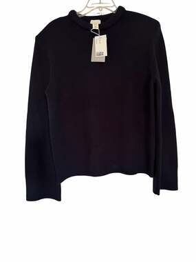 H&M Premium Selection Wool Crewneck Sweater Black Size S